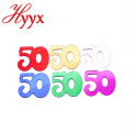 HYYX Hohe Acryl Edelsteine ​​Konfetti / Konfetti Party dekorieren Pailletten / Farbe Papier Konfetti Party Popper